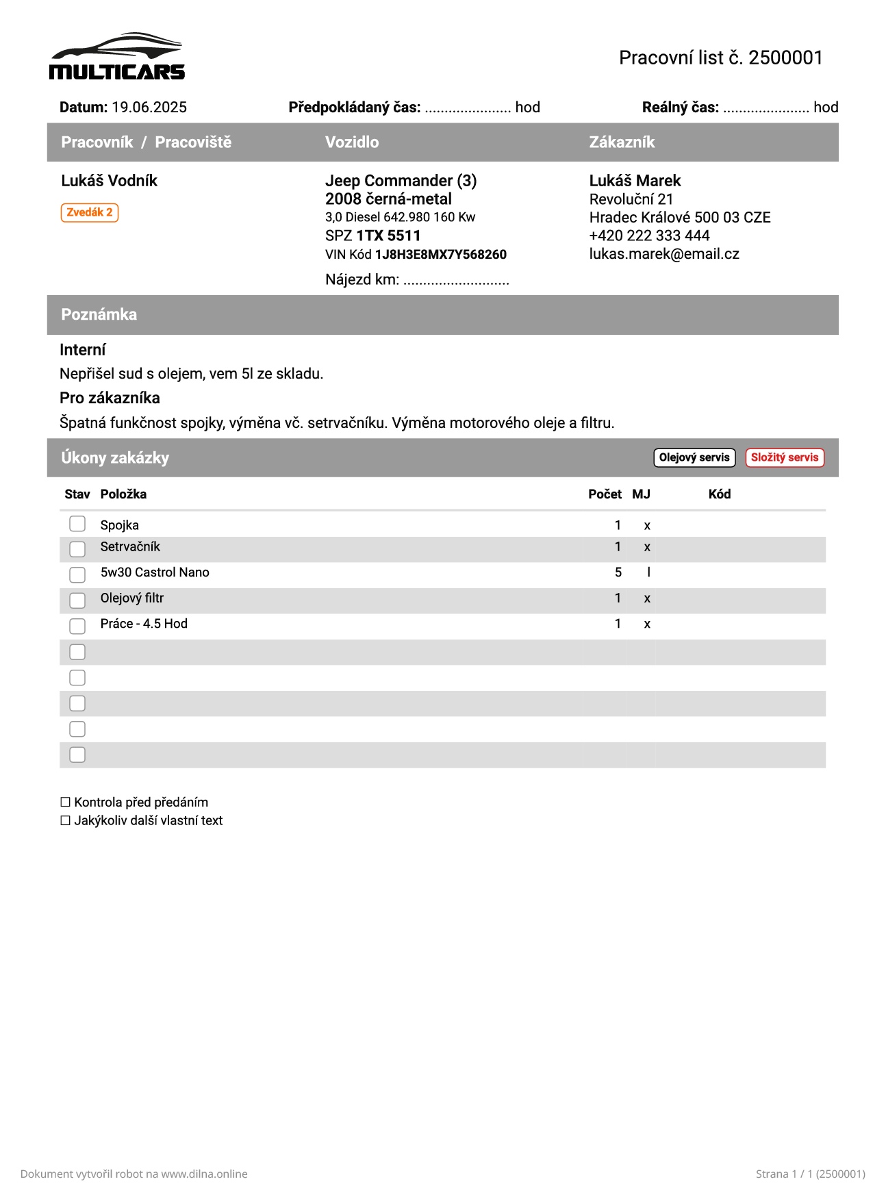 Pracovní list secondary