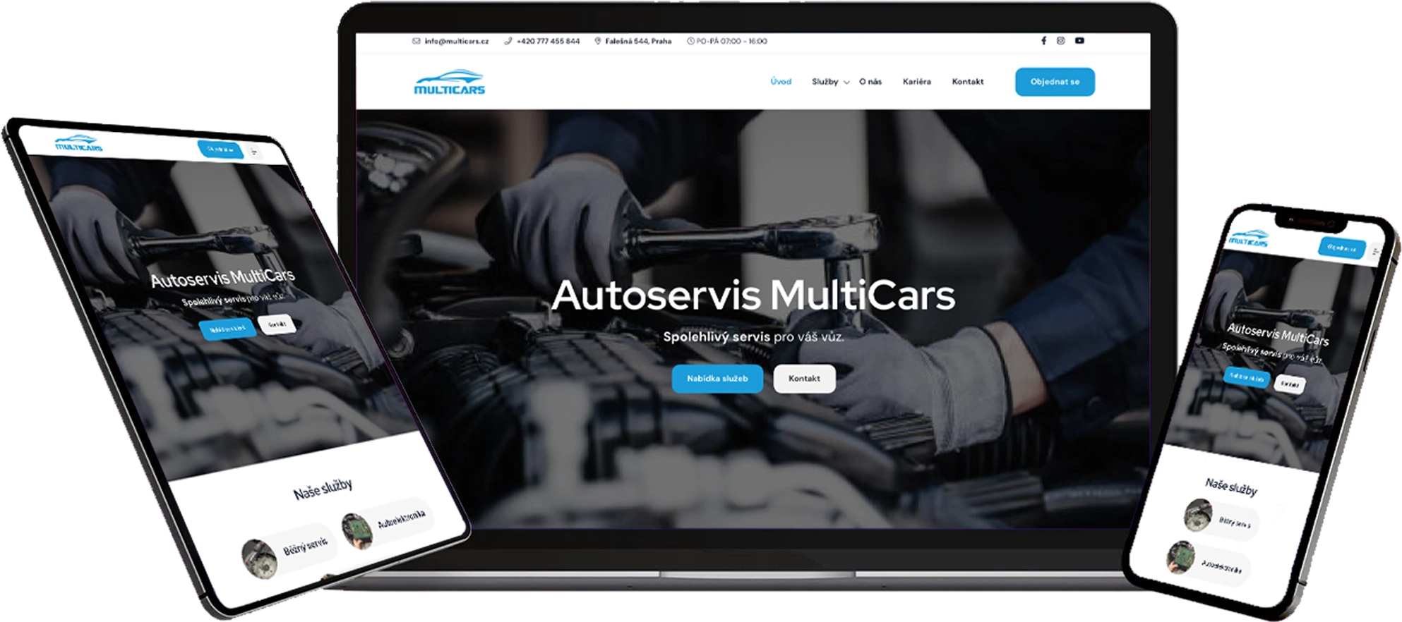Proč autoservis potřebuje web